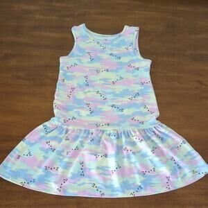 Hello Kitty by sanrio girls sleeveless Camo dress size small 6/6X